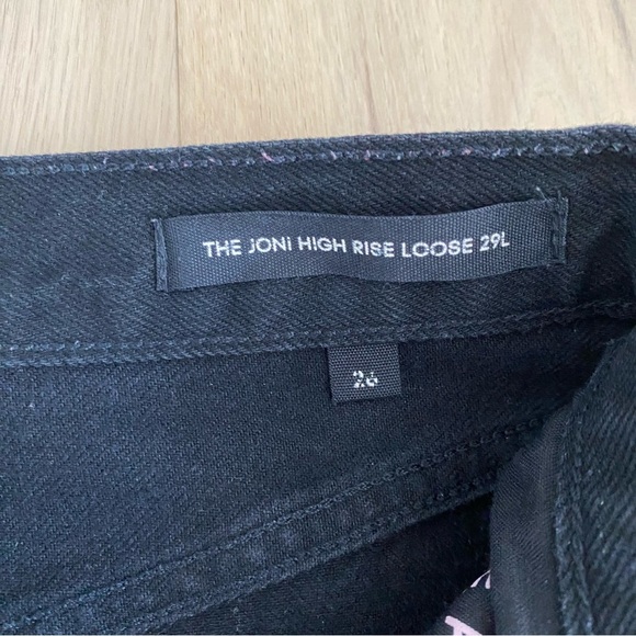 Aritzia | Denim Forum “Joni” High Rise Loose Black Ripped Jeans 🖤 - Picture 6 of 15